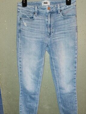 PAIGE Light Wash Skinny Jeans